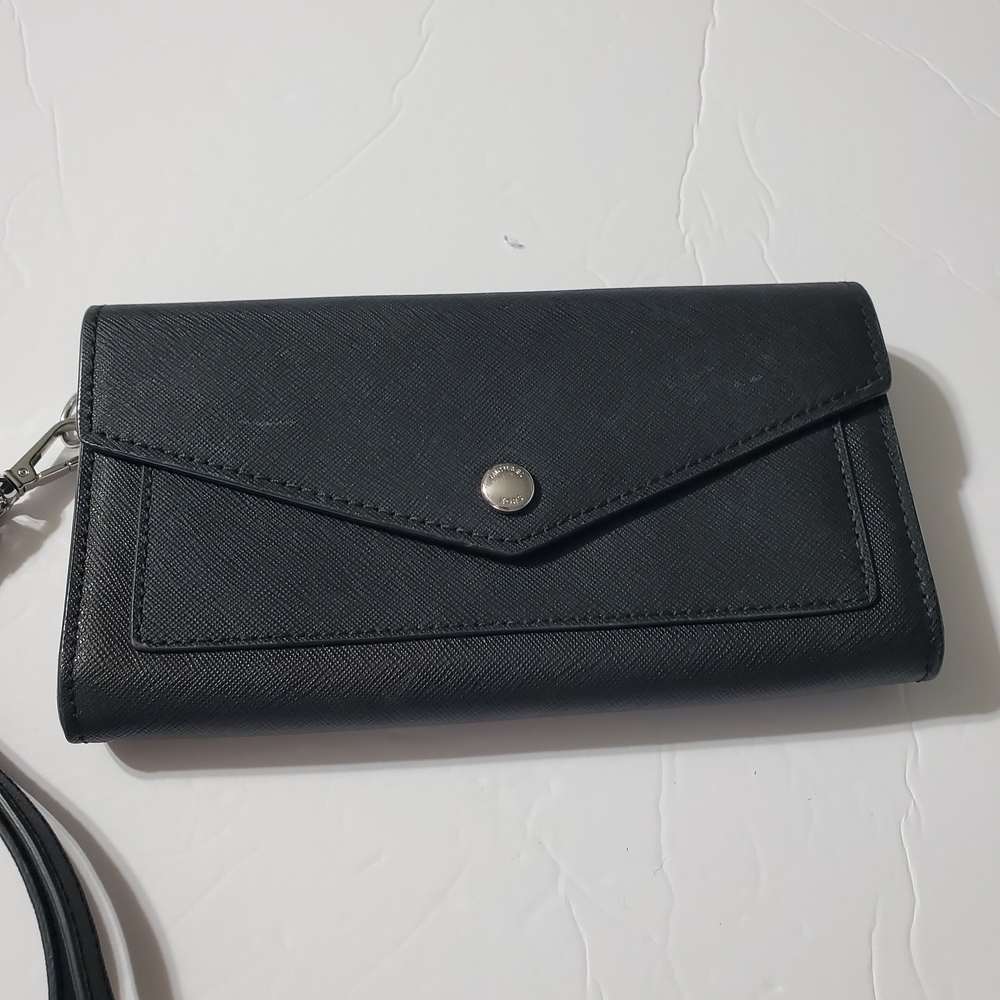Michael Kors Black Envelope Wallet Wristlet